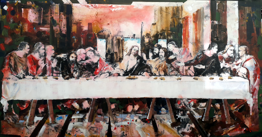 Last supper revival leonardo da vinvi modern art